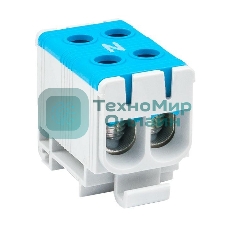 Клемма силовая вводная двойная КСВ 16-50 синяя EKF PROxima plc-kvs2-16-50-blue EKF