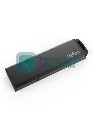 Флешка USB Netac U351 (NT03U351N-032G-20BK), 32Gb, USB 2.0, R/W 25/10, черный