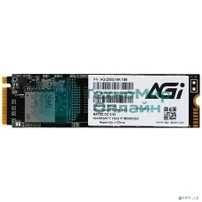 Накопитель SSD AGI AI198, 256Gb, PCIe 3.0 x4, M.2 2280, NVMe, R/W 1936/1217