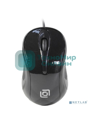 Мышь проводная Oklick 385M черный, 1000 dpi, USB, кнопки - 3