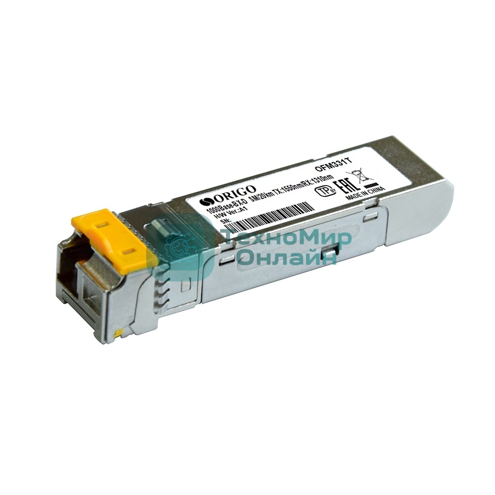Трансивер OFM331T/ 20KM WDM SFP transceiver, 1000Base-BX-D, 1000Base-BX-D, Tx:1550 nm, Rx:1310 nm, Single-Mode, 20KM