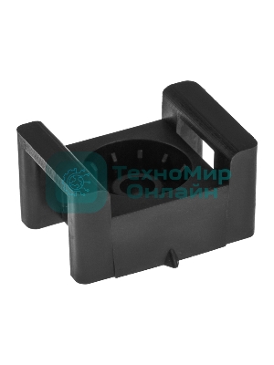 Площадка под стяжку Rexant для прямого монтажа 22x16 мм, черная (100 шт/уп)