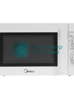 Микроволновая печь Midea MM720CY6-W белый, 20 л, 700 Вт, переключатели - поворотный механизм