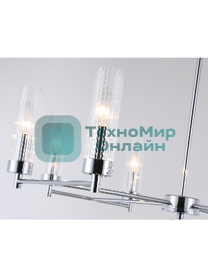 Люстра Ambrella light LH55152/8 CH/CL хром/прозрачный E14/8 max 40W D765*520