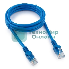 Патч-корд UTP Cablexpert cat.5e, 1.5м, литой, многожильный, синий