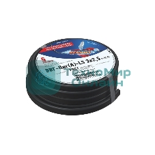 Кабель силовой Rexant медный ВВГ-Пнг(А)-LS 3x2,5 мм², 5 м, ГОСТ 31996-2012, ТУ 16.К71-310-2001