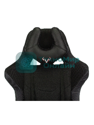 Кресло Бюрократ VIKING 4 AERO BLACK EDITION черный, экокожа, 120 кг, механизм качания