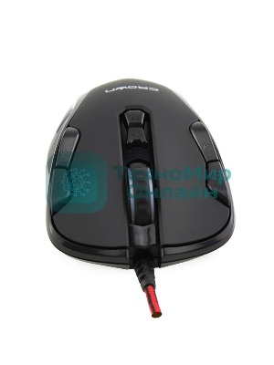 Мышь проводная Crown Gaming CMXG-804 черный, 2000 dpi, USB, кнопки - 9