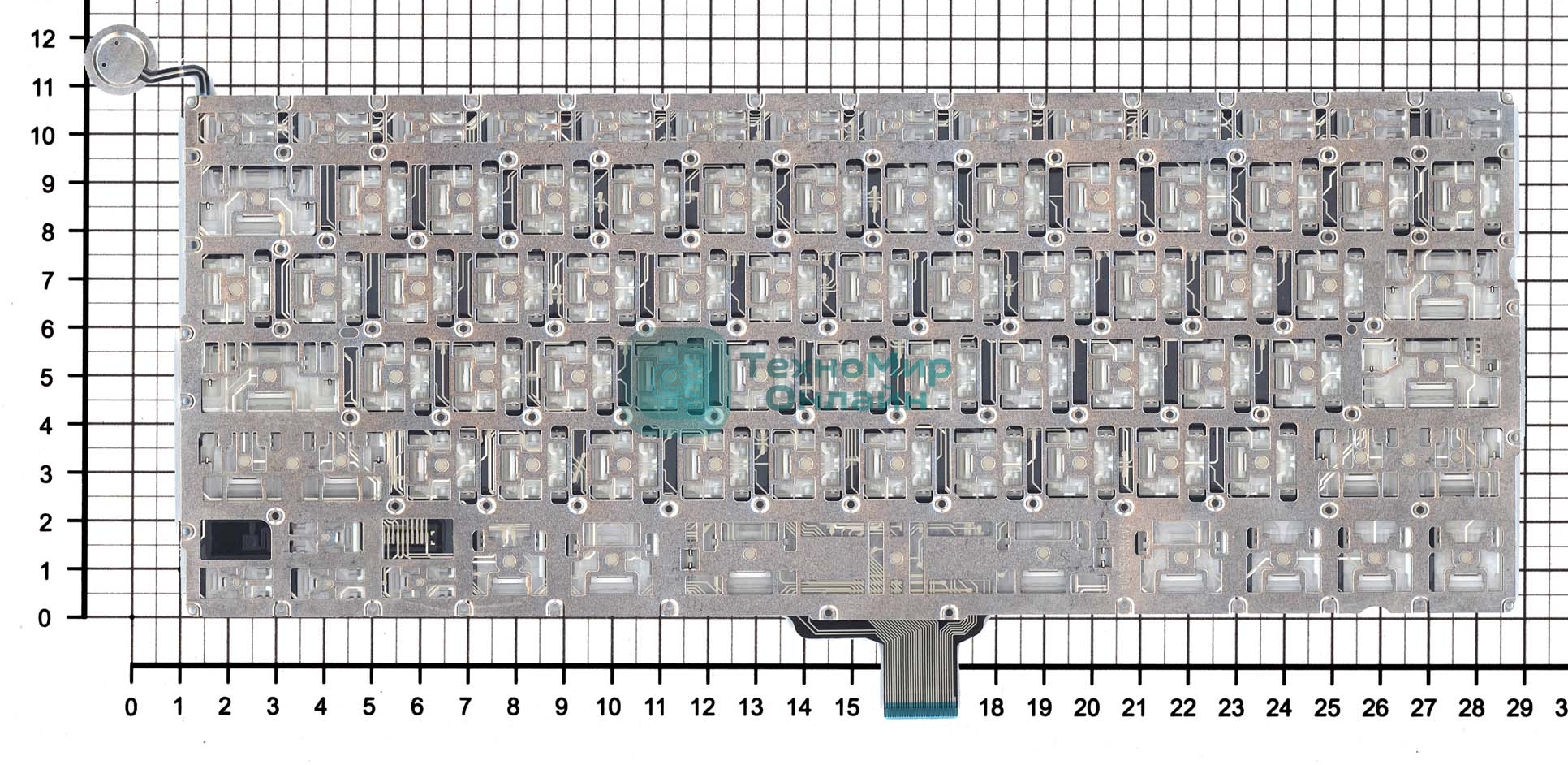 Клавиатура для ноутбука Apple Macbook A1342 2009/2010 белый 13,3