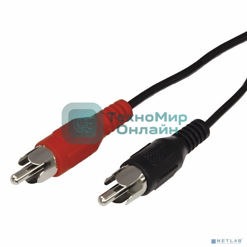 Шнур Rexant 2x2 RCA 5М