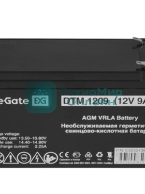 Батарея для ИБП ExeGate DTM 1209/EXS1290 (12V 9Ah 1234W), клеммы F2
