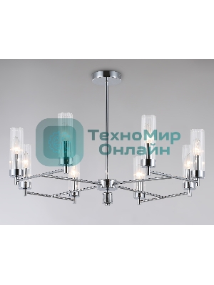 Люстра Ambrella light LH55152/8 CH/CL хром/прозрачный E14/8 max 40W D765*520