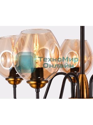 Светильник Ambrella light TR9057/5 DCF/TI темный кофе/янтарь E27 max 40W D650*572