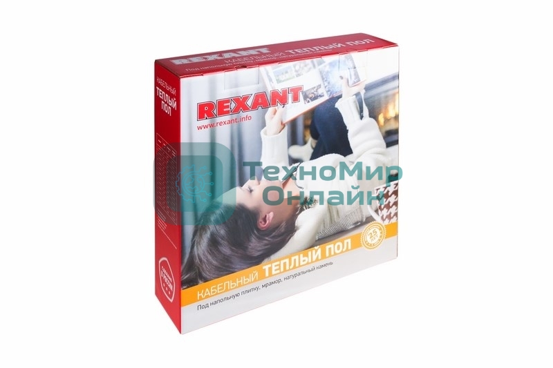 Теплый пол Rexant Standard RND-160-2400 (2400Вт/160м/S обогрева, м2: 15,0-20,0) (двух жильный)