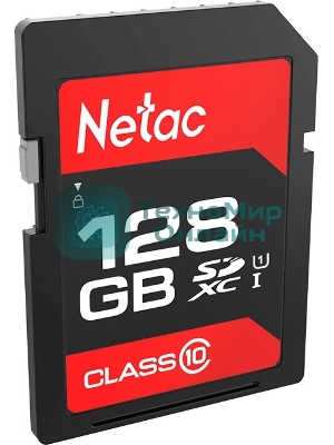 Флеш карта Netac P600 SDHC 128Gb U1/C10 up to 80Mb/s, retail pack