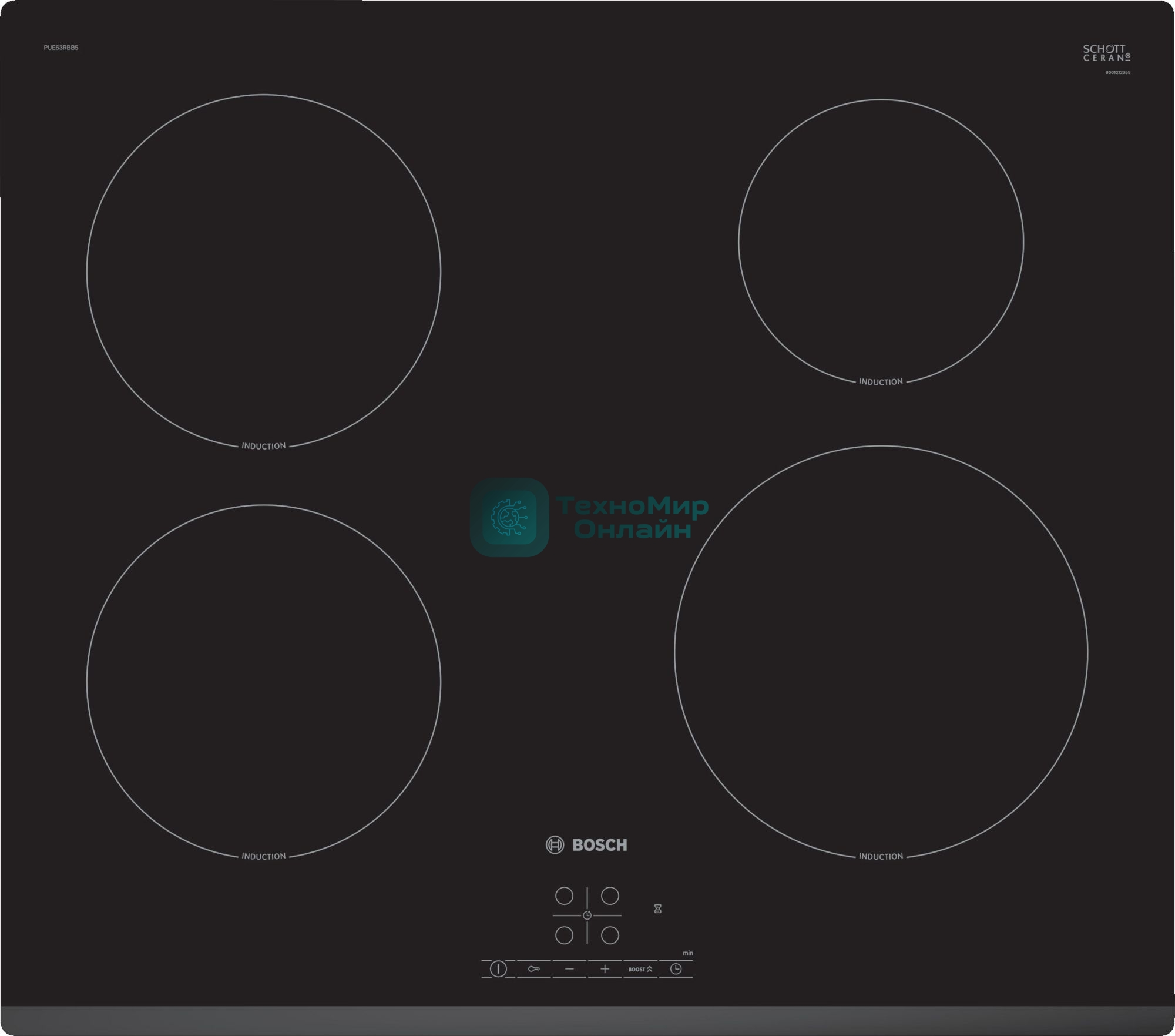 Индукционная варочная панель Bosch PUE63RBB5E