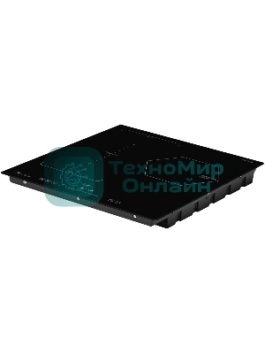 Индукционная варочная панель Monsher, инвертер, слайдерное управление, автоматическое отключение, блокировка панели управления, индикация остаточного тепла, 9 уровней мощности, Stop and Go, Booster, таймер, черный