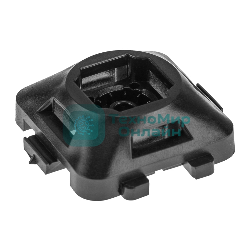 Площадка под стяжку Rexant усиленная для прямого монтажа 35х35 мм, черная (50 шт/уп)