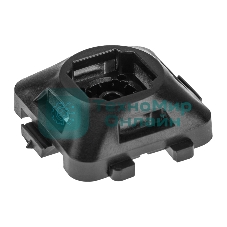 Площадка под стяжку Rexant усиленная для прямого монтажа 35х35 мм, черная (50 шт/уп)