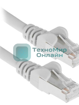 Патч-корд LANMASTER FTP TWT-45-45-1.0/S6-GY вилка RJ-45-вилка RJ-45 Cat.6 1м серый ПВХ (уп.:1шт)