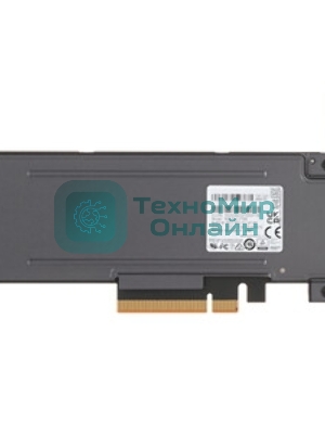 Накопитель SSD Samsung Enterprise, HHHL, PM1725b, 1600Gb, NVMe, PCE-e, R5400/2000WMb/s, IOPS(R4K) 750K/135K, MTBF 2M, 3DWPD, OEM, 5 years (analog MZPLL1T6HEHP-00003)