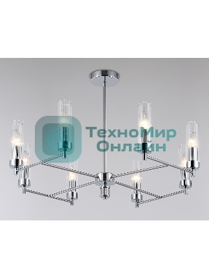 Люстра Ambrella light LH55152/8 CH/CL хром/прозрачный E14/8 max 40W D765*520