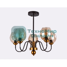 Светильник Ambrella light TR9057/5 DCF/TI темный кофе/янтарь E27 max 40W D650*572