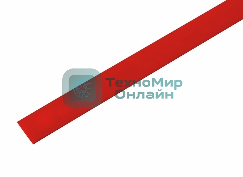 Термоусаживаемая трубка Rexant 13,0/6,5 мм, красная, упаковка 50 шт. по 1 м