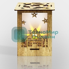 Деревянная фигурка Neon-night с подсветкой 