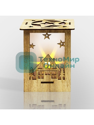 Деревянная фигурка Neon-night с подсветкой 