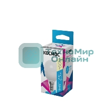 Лампа светодиодная Космос LED BASIC GL45 7.5Вт 220В E14 3000К