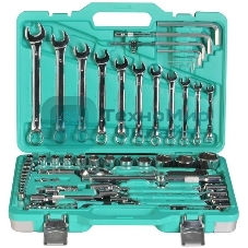 Набор головок и ключей 77 пред. УСИЛЕННЫЙ КЕЙС, МЕТАЛЛ. ЗАМКИ Sturm!