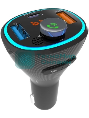 Автомобильный FM-модулятор Ritmix FMT-B300 черный BT USB (80000849)