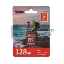 Флеш карта Netac P600 SDHC 128Gb U1/C10 up to 80Mb/s, retail pack