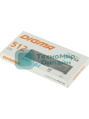 Накопитель SSD Digma Run S9, 512Gb, SATA III, M.2 2280, R/W 520/475