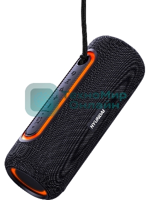 Колонка портативная Hyundai H-PS1021 черный/черный 25 Вт 1.0 BT 10м 1500mAh