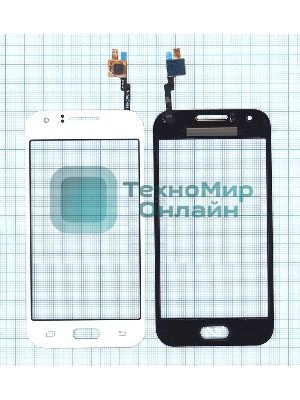 Сенсорное стекло (тачскрин) для Samsung Galaxy J1 Ace SM-J110H, белое