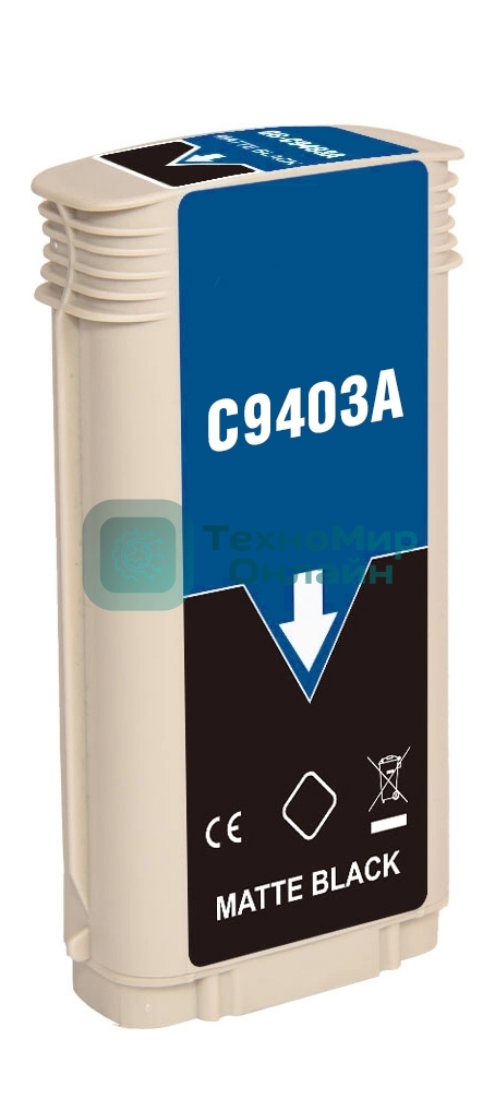 Картридж струйный NVPrint 72 (NV-C9403A) Matte Black для HP DesignJet T1100, T1120, T1200, T1300, T610, T620, T770, T790, T2300, T795 (130 мл)