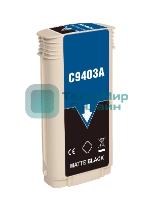 Картридж струйный NVPrint 72 (NV-C9403A) Matte Black для HP DesignJet T1100, T1120, T1200, T1300, T610, T620, T770, T790, T2300, T795 (130 мл)