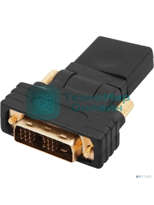 Переходник штекер Rexant DVI-D - гнездо HDMI, поворотный