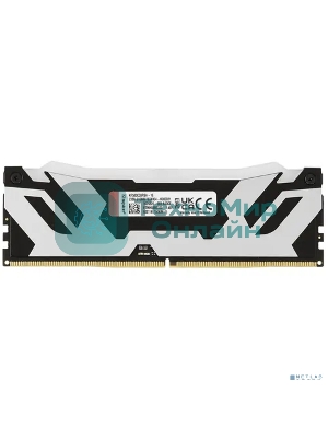 Оперативная память Kingston Fury Renegade, DDR5, 16Gb (1x16Gb), 8000MHz, CL38, DIMM, с радиаторами, RGB, серебристый/черный