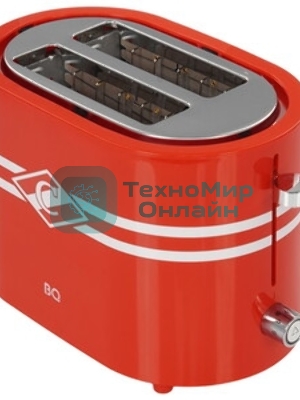 Тостер BQ T1004 Spartak красный, 1000 Вт, 2 слота