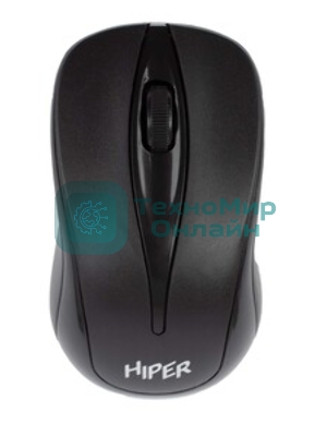 Мышь беспроводная HIPER HOMW-061 черный, 1000 dpi, радиоканал, USB, кнопки - 3