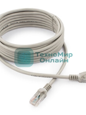 Патч-корд FTP Cablexpert cat.5e, 5м, литой, многожильный серый