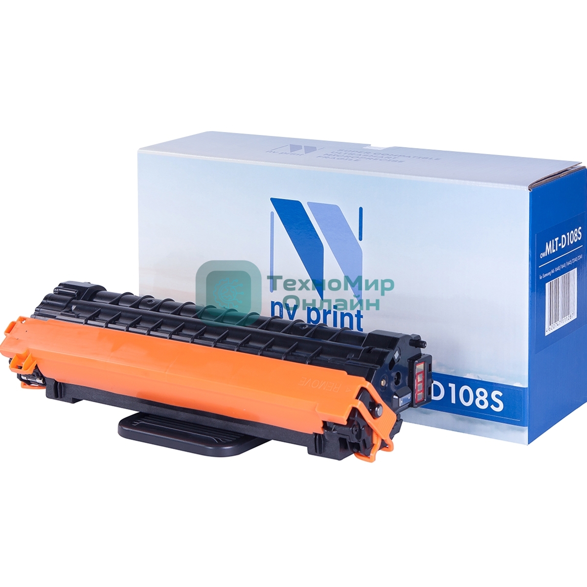 Картридж лазерный NVPrint совместимый Samsung MLT-D108S черный для ML-1640/1645/2240/2241 (1500k)