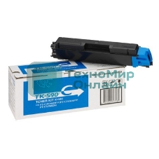 Картридж лазерный Kyocera TK-590C (1T02KVCNL0) голубой для FS-C2026MFP/C2126MFP/C2526MFP/C2626MFP/C5250DN, P6026CDN/P6526CDN 5000 стр.