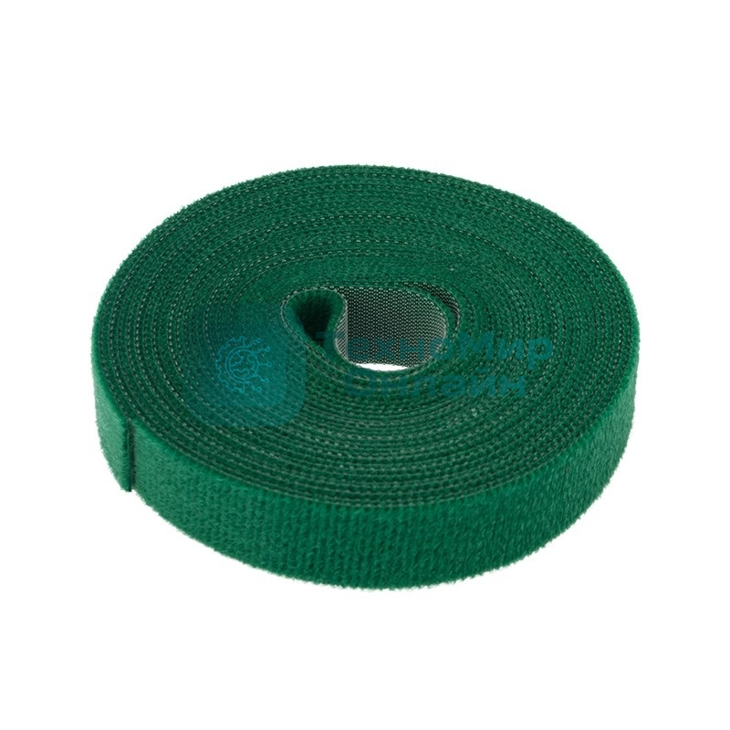 Лента-липучка многоразовая Rexant 5 м х 20 мм, зеленая (1 шт.)