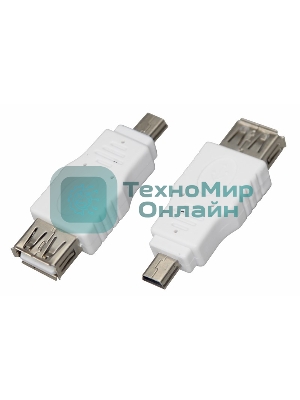 Переходник гнездо USB-A (Female)-штекер miniUSB (Male) Rexant