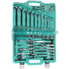 Набор головок и ключей 77 пред. УСИЛЕННЫЙ КЕЙС, МЕТАЛЛ. ЗАМКИ Sturm!