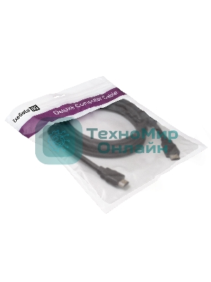 Кабель HDMI Exegate EX287724RUS EX-CC-HDMI2-3.0F (19M/19M, v2.0, 3м, 4K UHD, Ethernet, ферритовые кольца, позолоченные контакты)